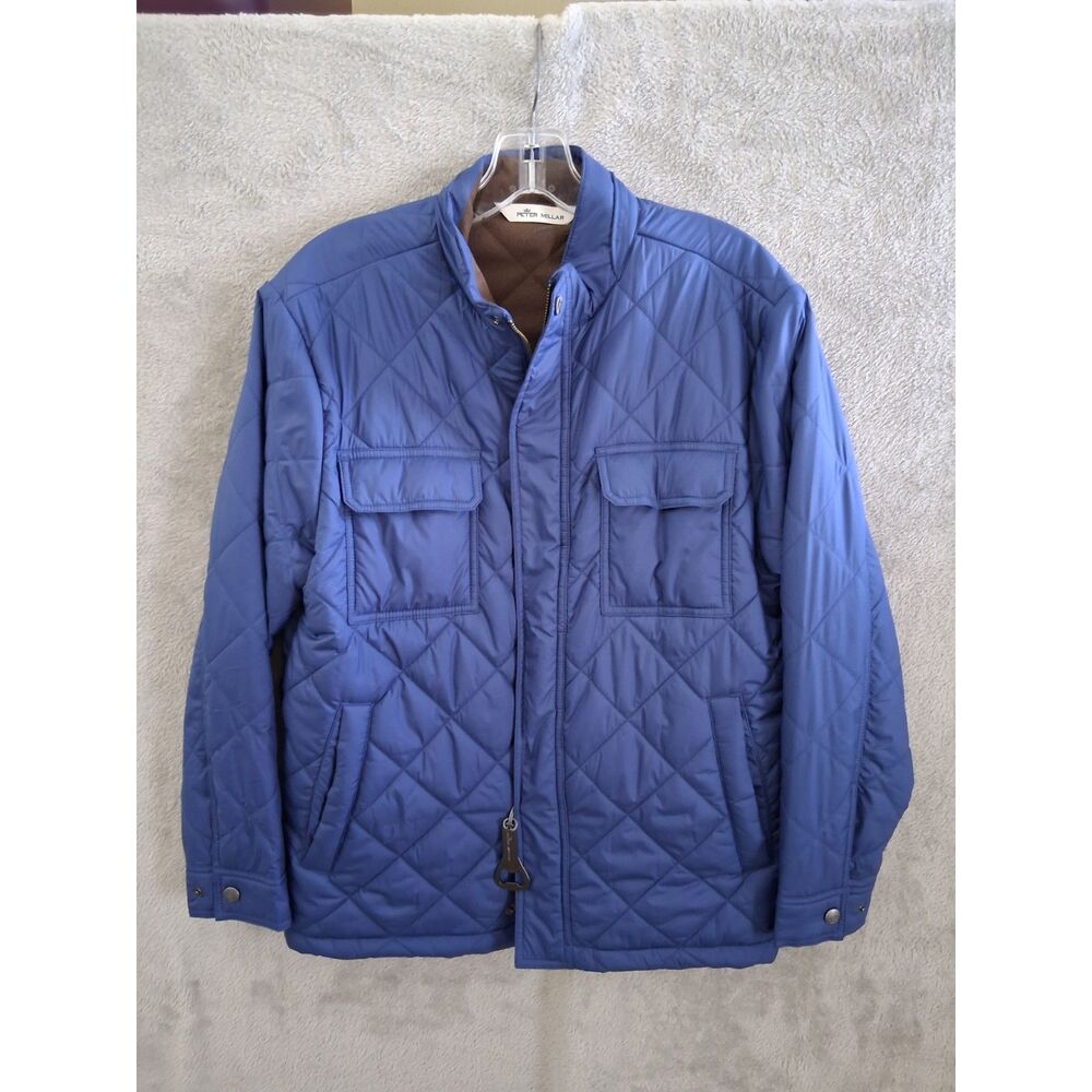 Peter Millar Crown Norfolk Quilted Bomber Jacket S Wind Proof Water Resistant